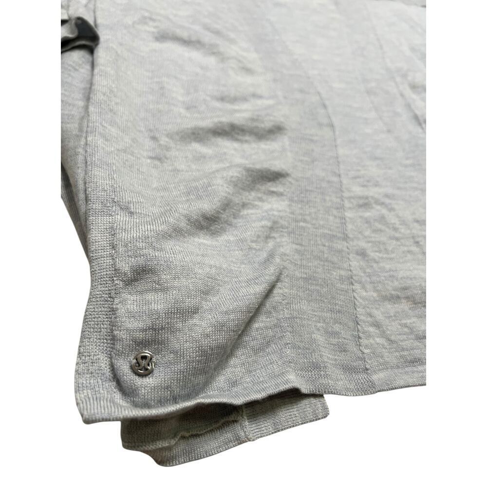 Lululemon Blissful Zen 100% Merino Wool Sweater Wrap‎ in Heathered Gray - 4 - Picture 4 of 7